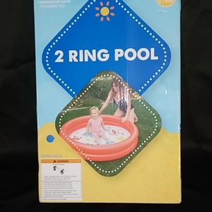 Kids Stuff 2 ring pool blue